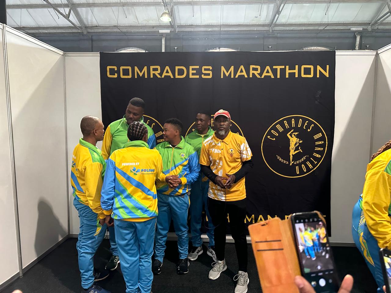Folang-powered Comrades Expo booth meet-and-greet